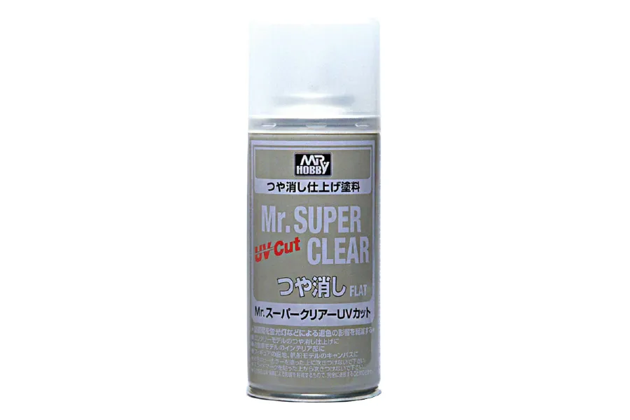 Mr Hobby Super Clear UV Cut Flat Spray Paint 170ml B523